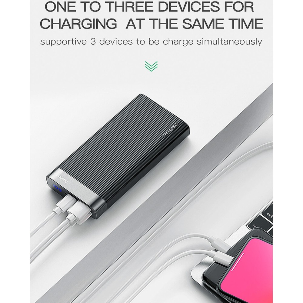 Powerbank Parallel s 20000 mAh, QC 3.0, Power Delivery 3.0 18 W
