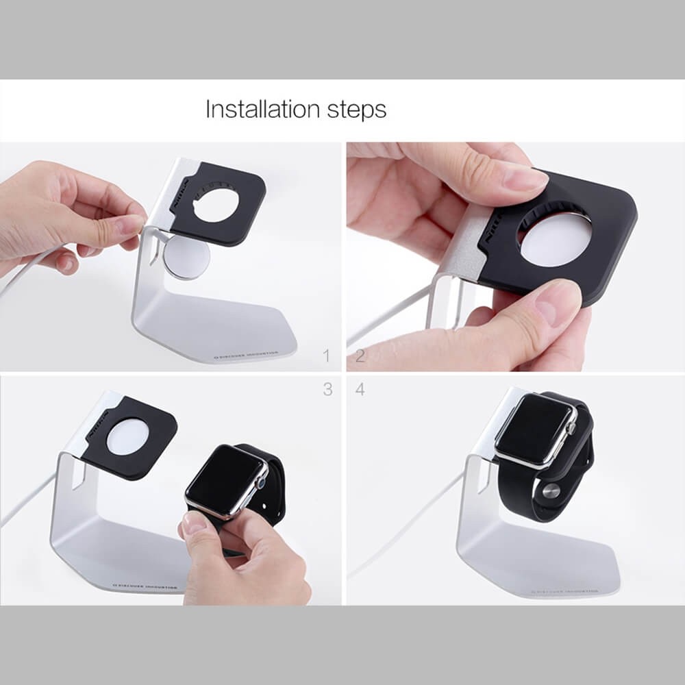 Apple Watch C·Stand Qi laddare dockningsstation i aluminium