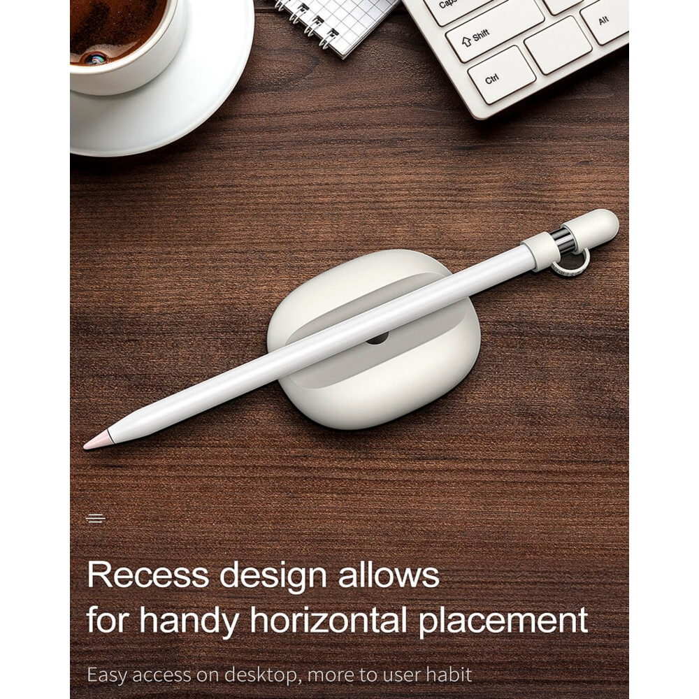 Soporte de silicona para lápiz Apple - Blanco