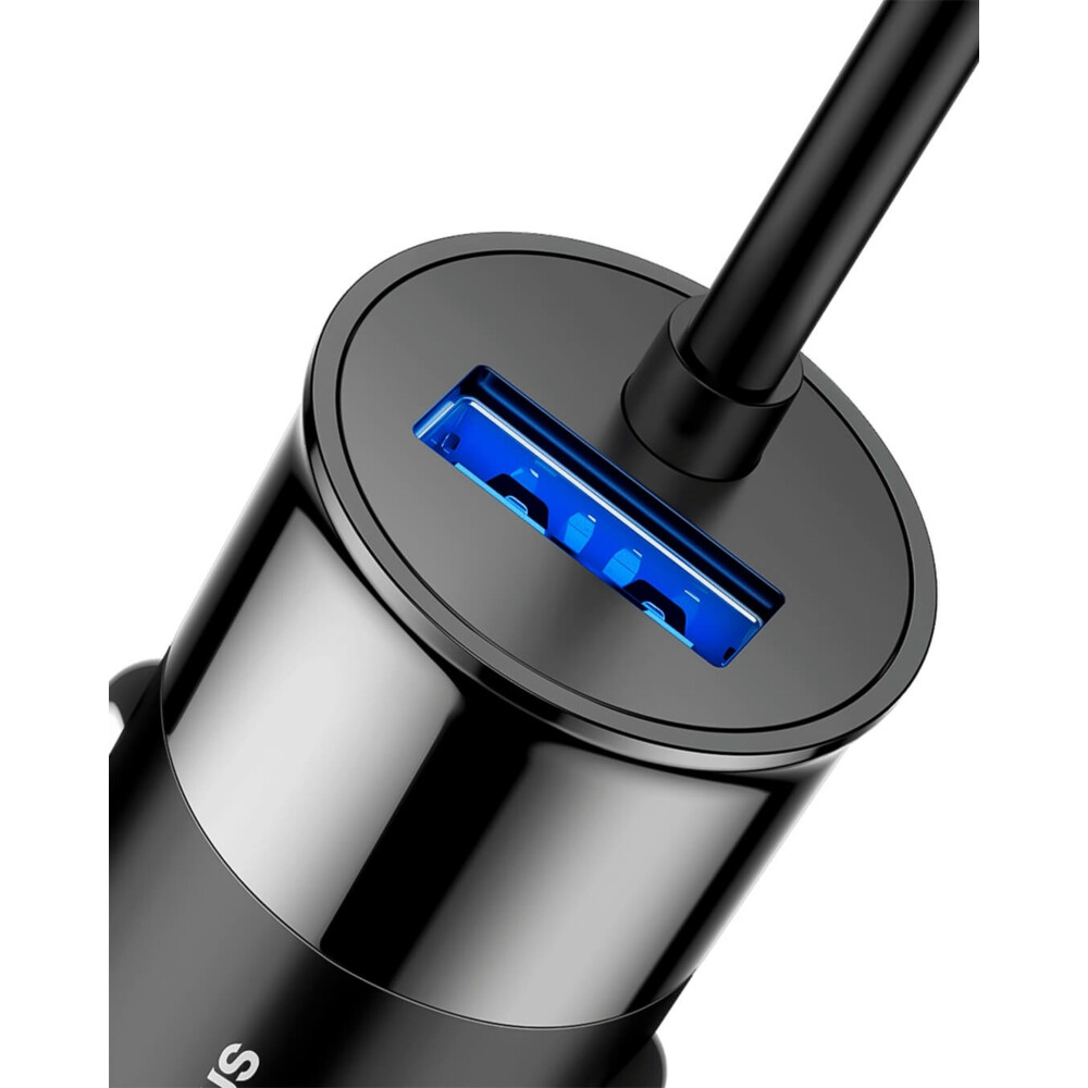 Cargador de coche 4,8A vehículo 2 en 1 Cable Apple Lightning tipo C (1,5 m)