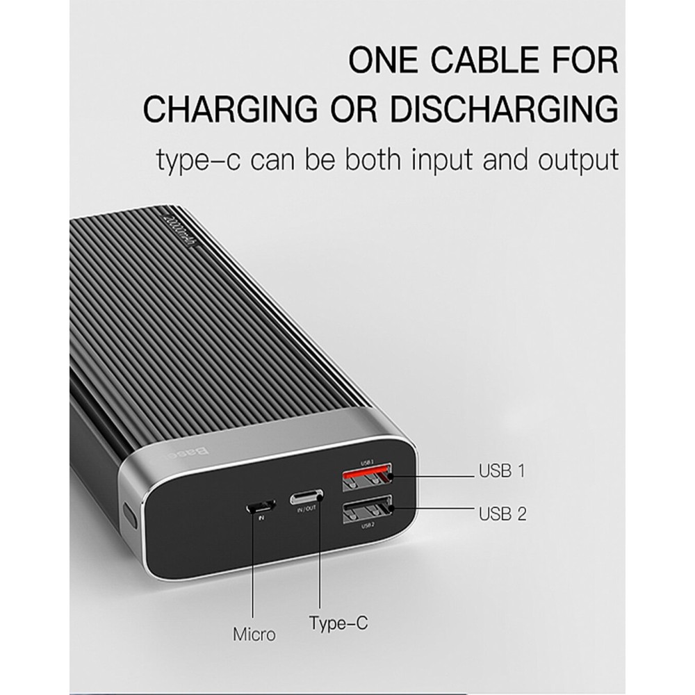 Powerbank Parallel s 20000 mAh, QC 3.0, Power Delivery 3.0 18 W