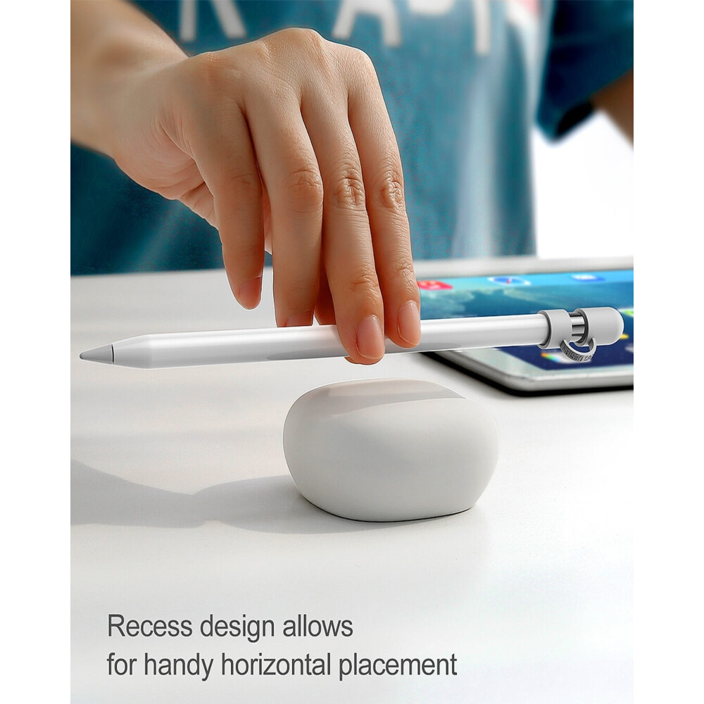 Soporte de silicona para lápiz Apple - Blanco