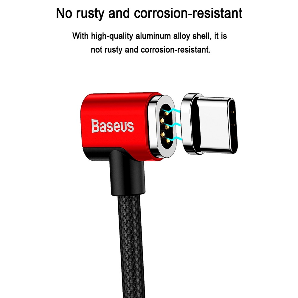 Baseus magnetiga laadimiskaabel Type-C kuni Type-C 1,50m 4,3A andmekaabel