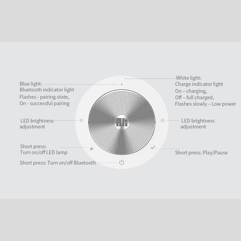 Phantom Ⅱ Bluetooth kõlar koos lambiga