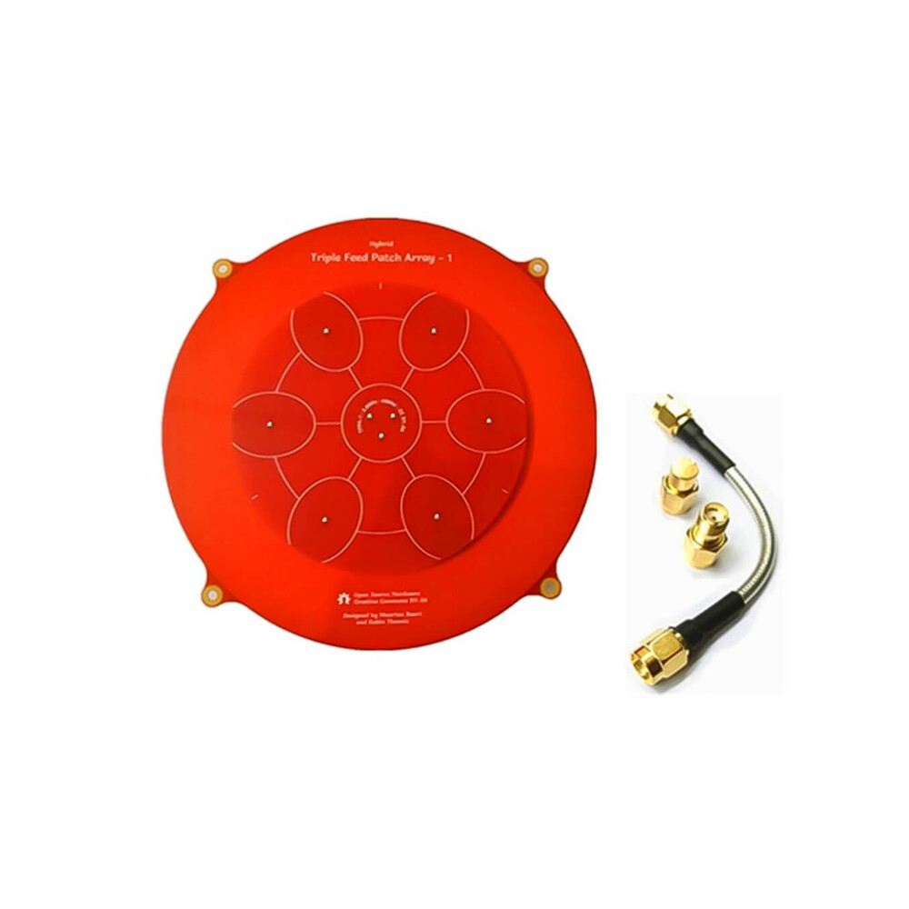 FPV Brille Antenne Parche de alimentación triple de 150 mm 5,8 GHz 14dBi Pagode Array