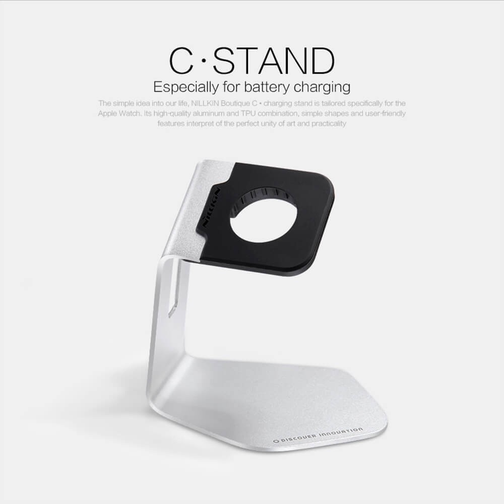 Apple Watch C·Stand Qi laddare dockningsstation i aluminium