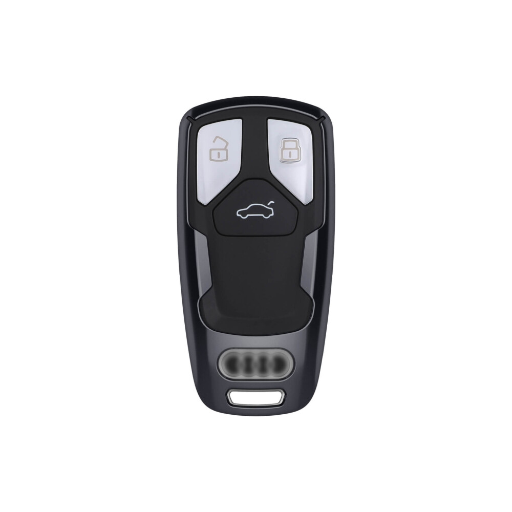 Audi A4L, A4, A5, TT RS, TT, TTS Car Key Case Cover-Negro