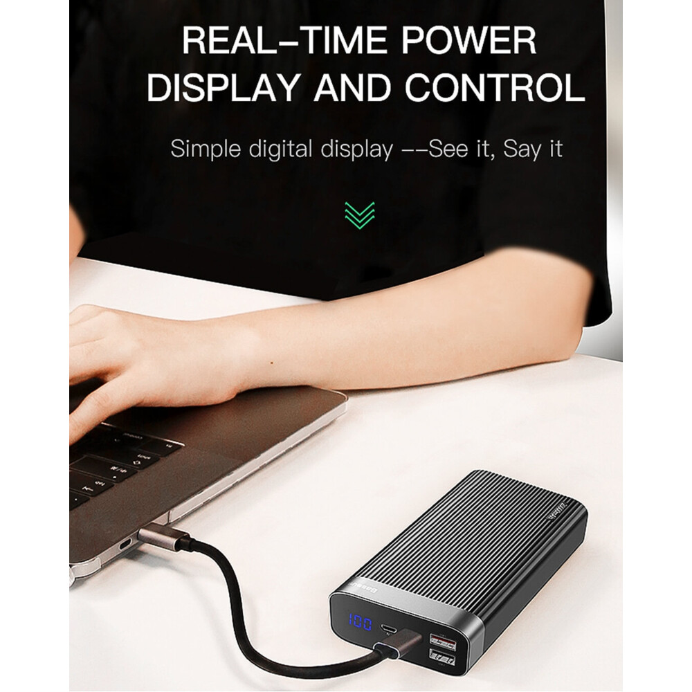 Powerbank równoległy z 20000mAh, QC 3.0, Power Delivery 3.0 18W