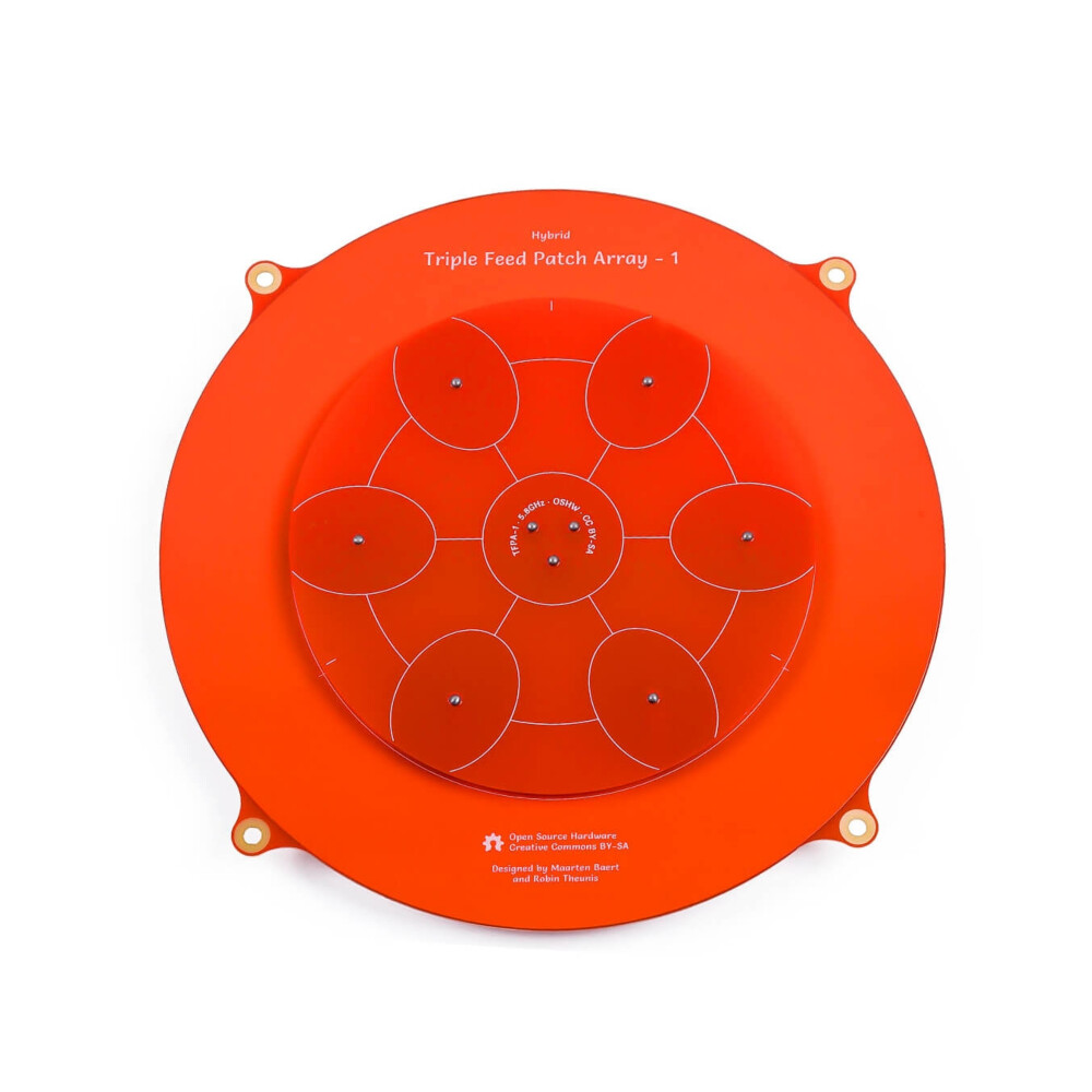 FPV Brille Antenne Parche de alimentación triple de 150 mm 5,8 GHz 14dBi Pagode Array