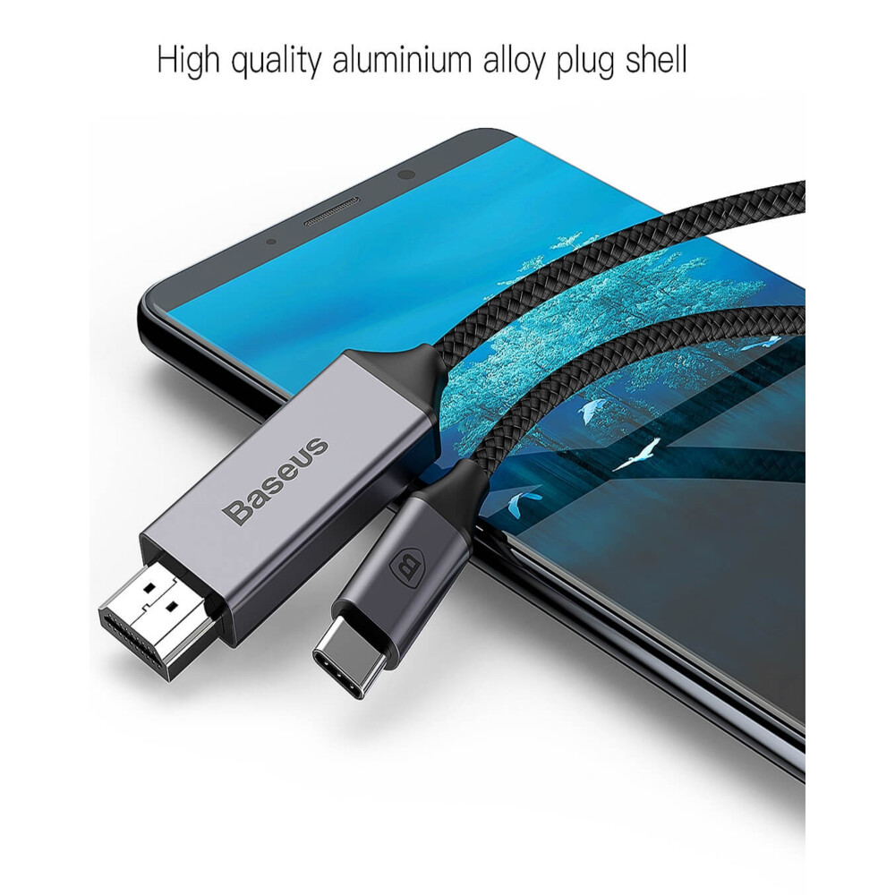 Kabel wideo Typ-C na HDMI 1,80 m 4K, duża prędkość