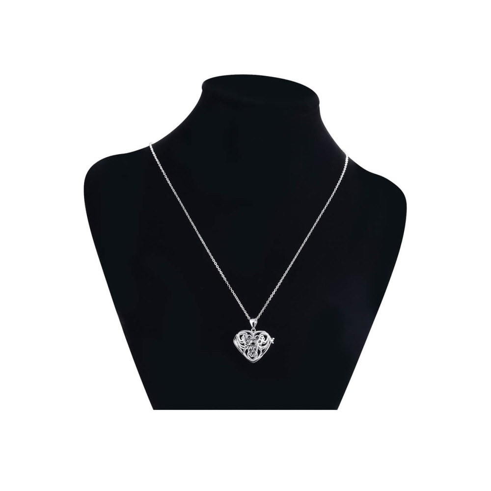 Hjertevedhæng 925 sølv med halskæde