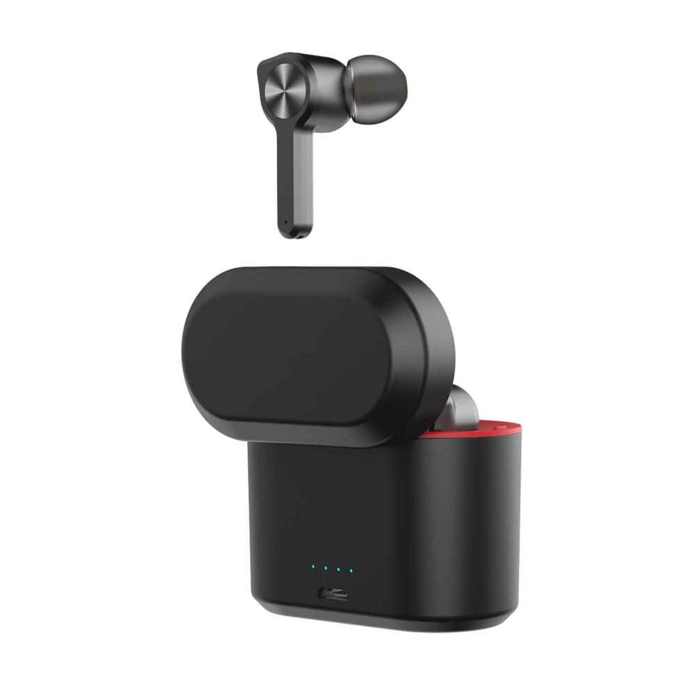 TWS04 TWS Auriculares inalámbricos Kopfhörer Bluetooth 5.0-Negro