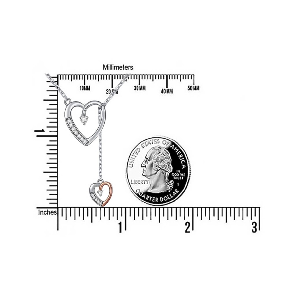 Ciondolo cuore in argento 925 con pietra zirconi con collana JN7645