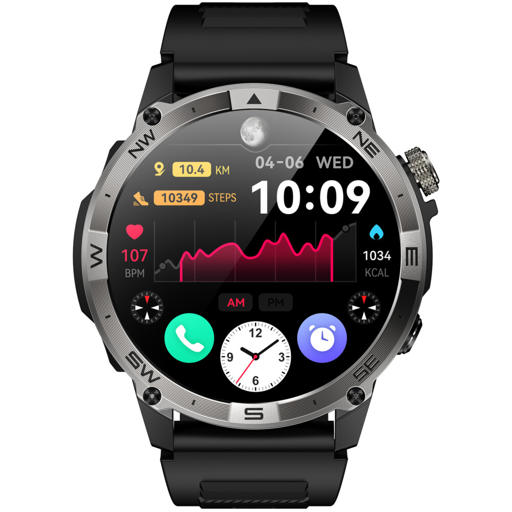 Smartwach GPS Tracking AMOLED Display VG40-Black