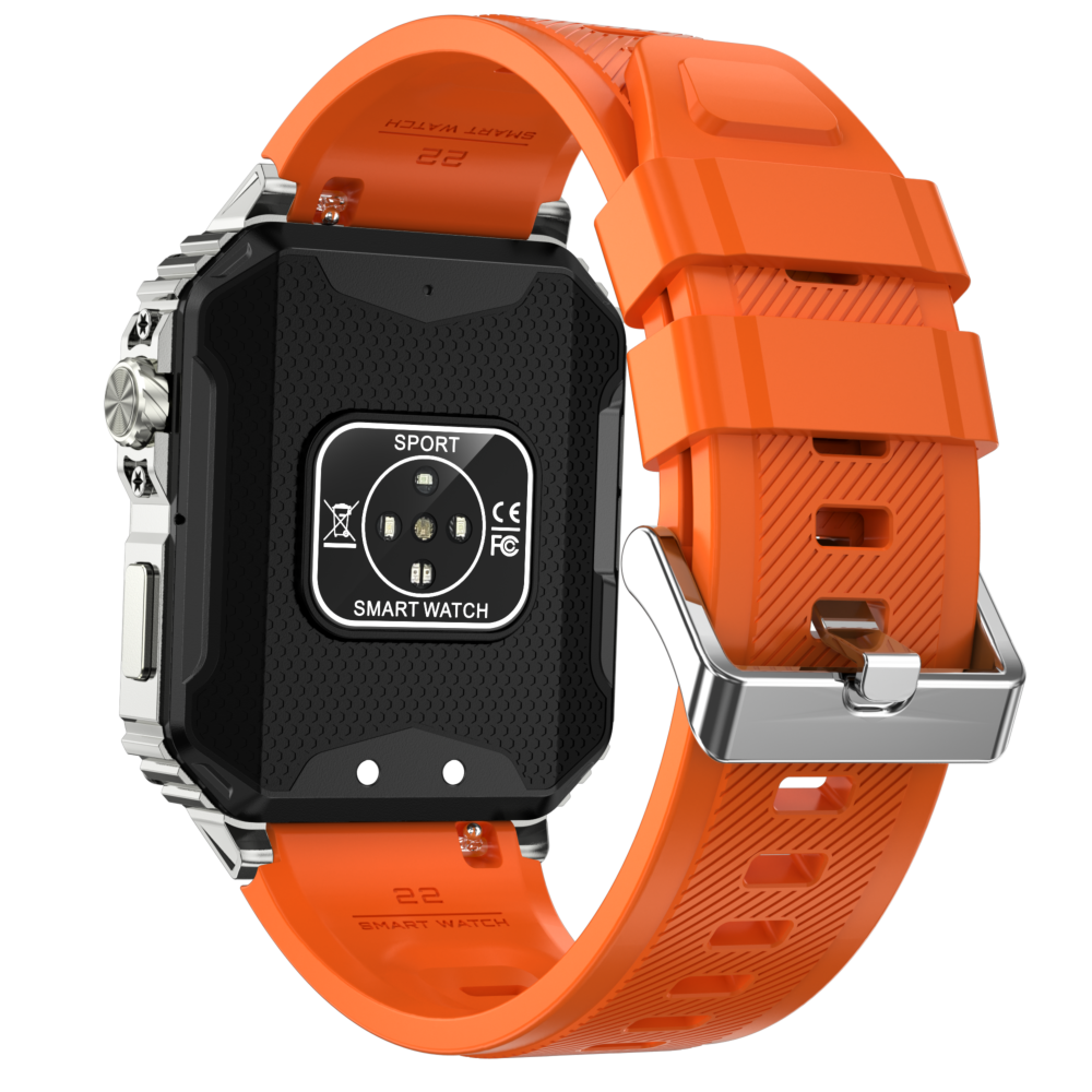 Smartwach Rugged Mens Outdoor Recreation VD38-Silver