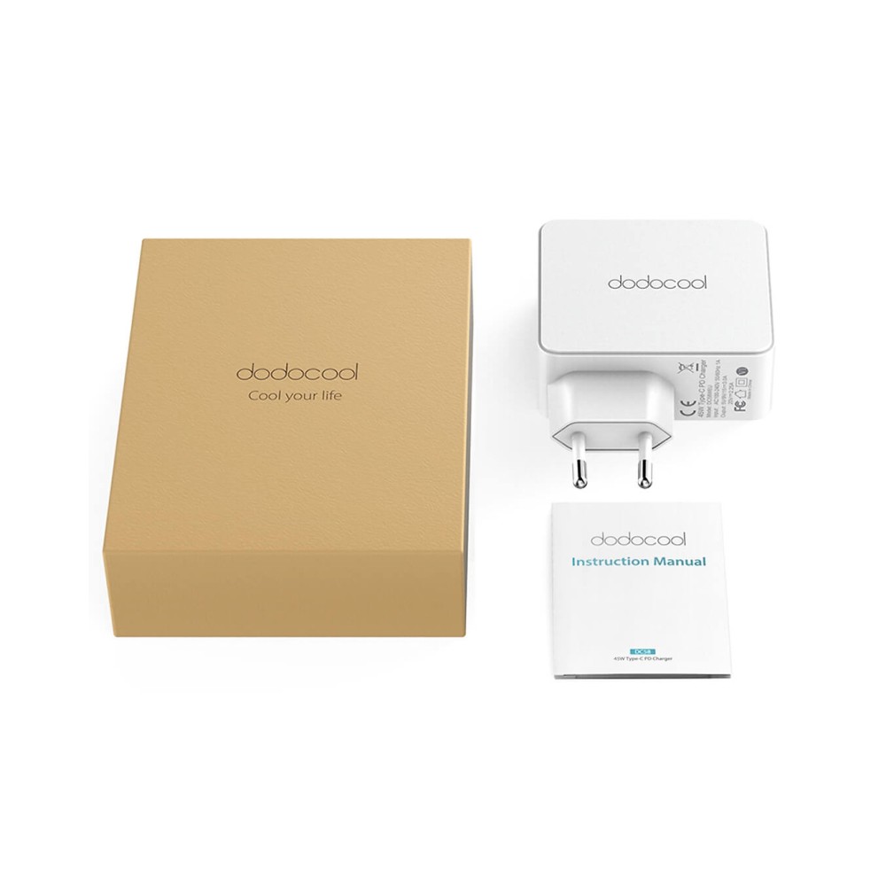 Dodocool DC58 Charger Type-C 3A, 45W, Power Delivery 3.0