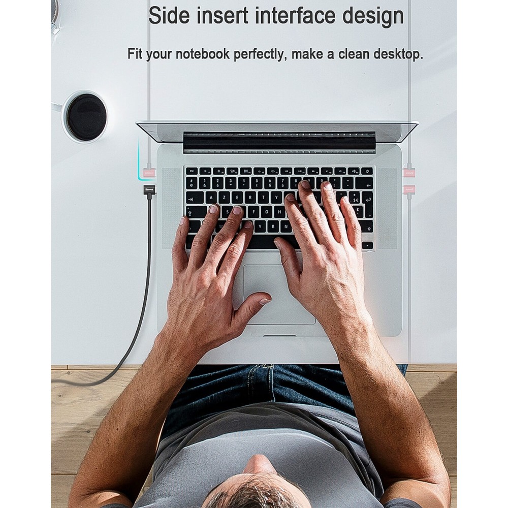 Baseus magnetiga laadimiskaabel Type-C kuni Type-C 1,50m 4,3A andmekaabel