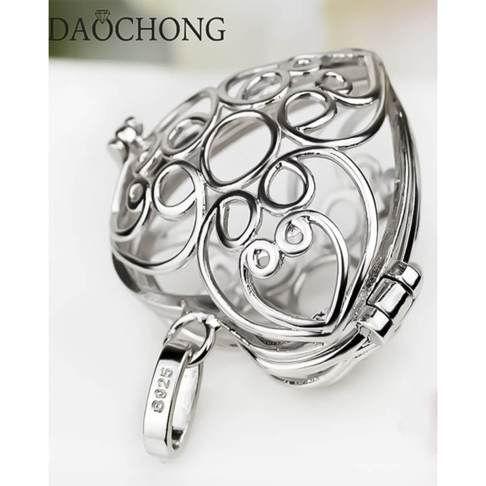 Hjertevedhæng 925 sølv med halskæde