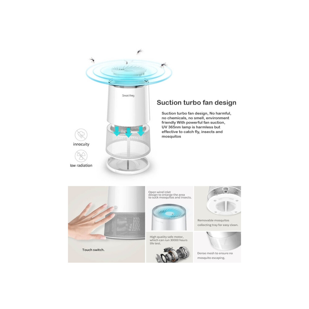 Akıllı Kurbağa Sivrisinek Katili, Böcek Lambası Fanı ve UV Lambası