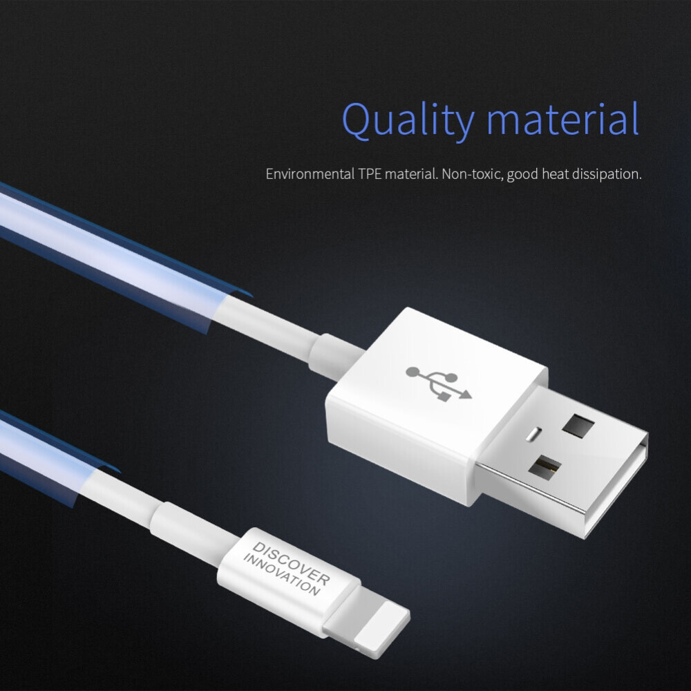 Cable Nillkin USB a Lightning 1m TPE con tacto suave