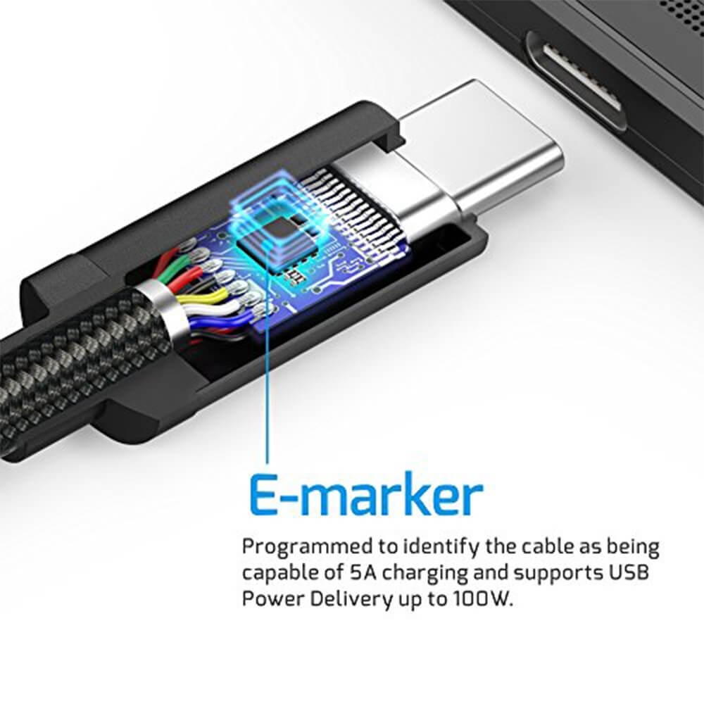 Type-C to Lightning cable with Power Delivery 3.0 E-Mark Chip Gen2 3.1 5A- 15W
