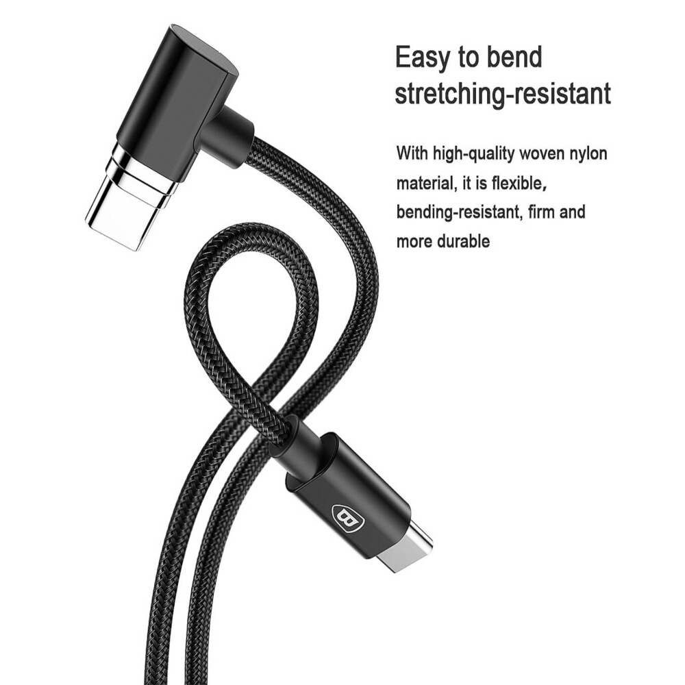 Cable de carga magnético Baseus Cable de datos tipo C a tipo C 1,50 m 4,3 A