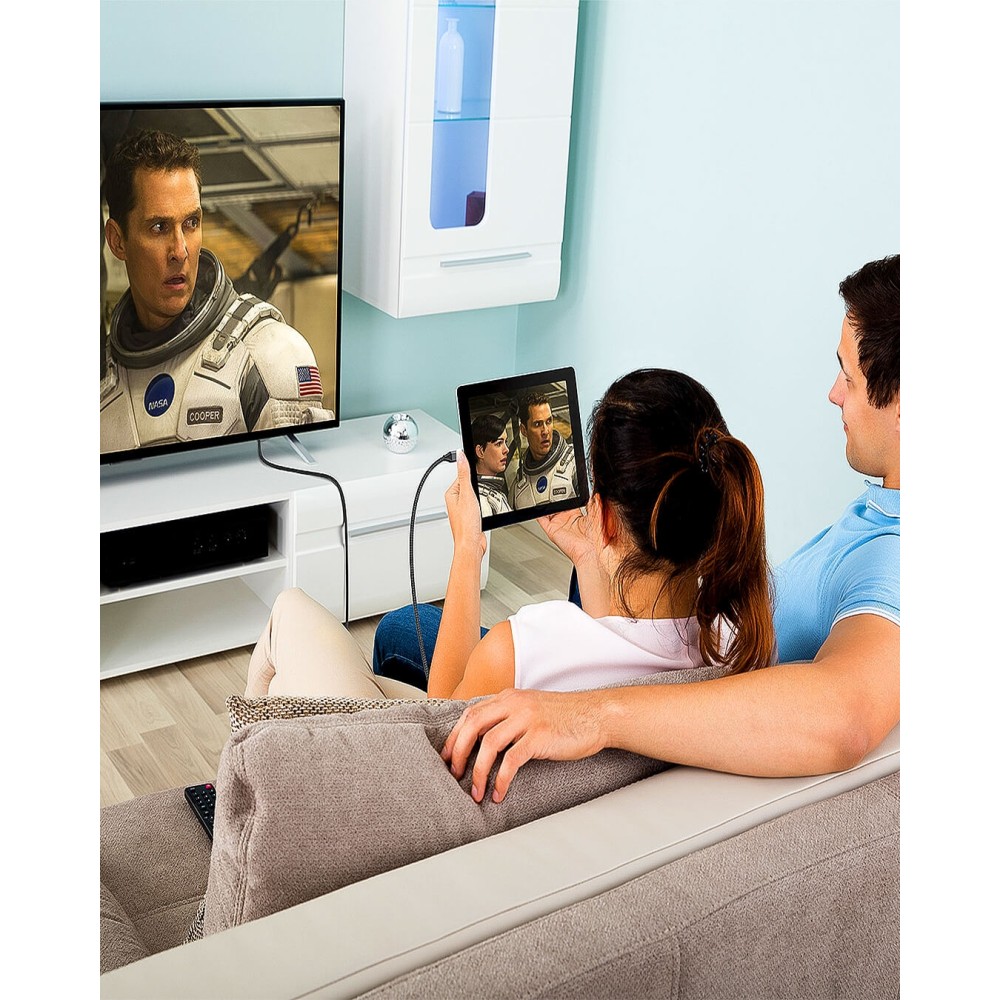 Cable de Vídeo Typ-C a HDMI 1.80m 4K Alta Velocidad