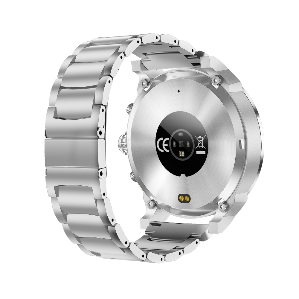 Mode Hybride Smartwatch Mannen Vrouwen Activiteit Tracker VS53-Zilver
