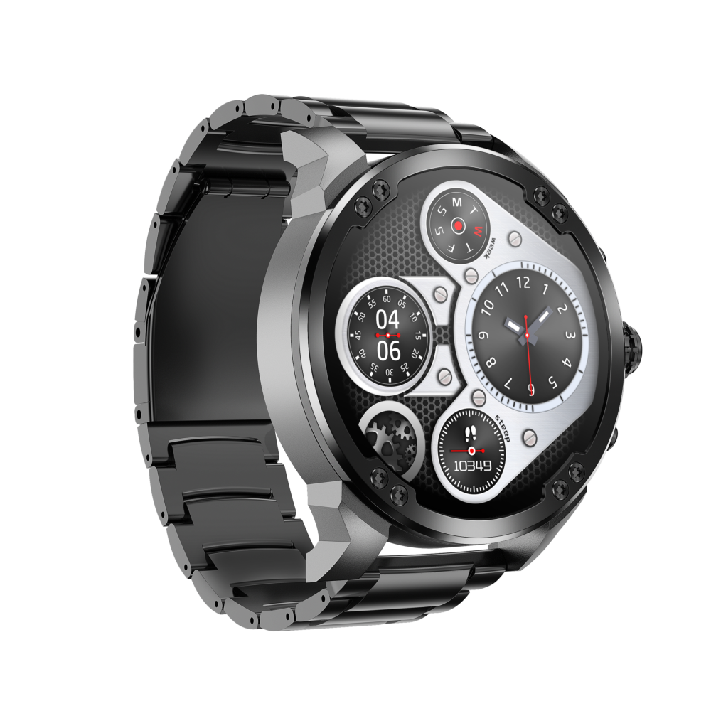 Fashion Hybrid Smart Watch Men Women Activity Tracker VS53-Black