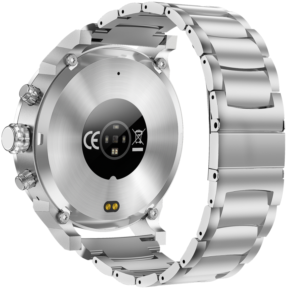 Mode Hybride Smartwatch Mannen Vrouwen Activiteit Tracker VS53-Zilver