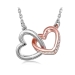 Südame ripats 925 hõbedane tsirkooniumkivi koos kaelakeega DC3351