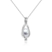 Pärlitest ripats 925 hõbedane tsirkooniumkivi koos kaelakeega