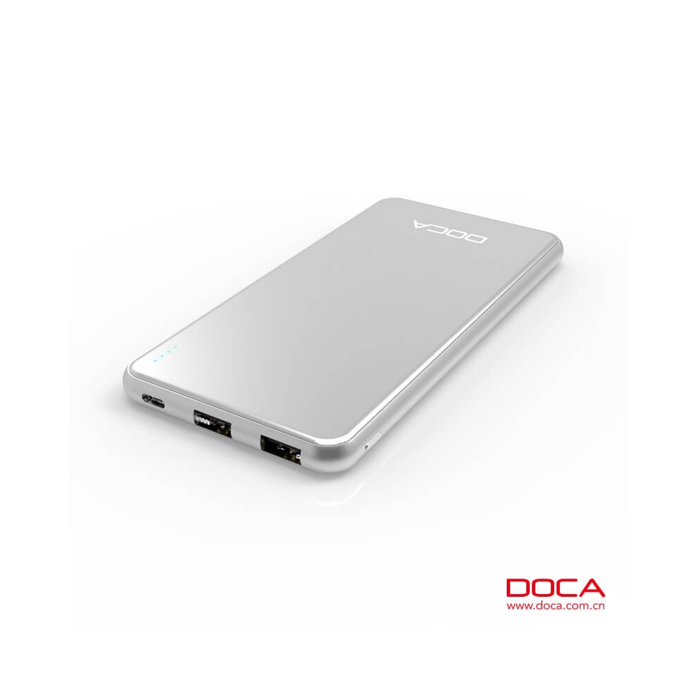 DOCA D607 10.000mAh Powerbank Ultradünn
