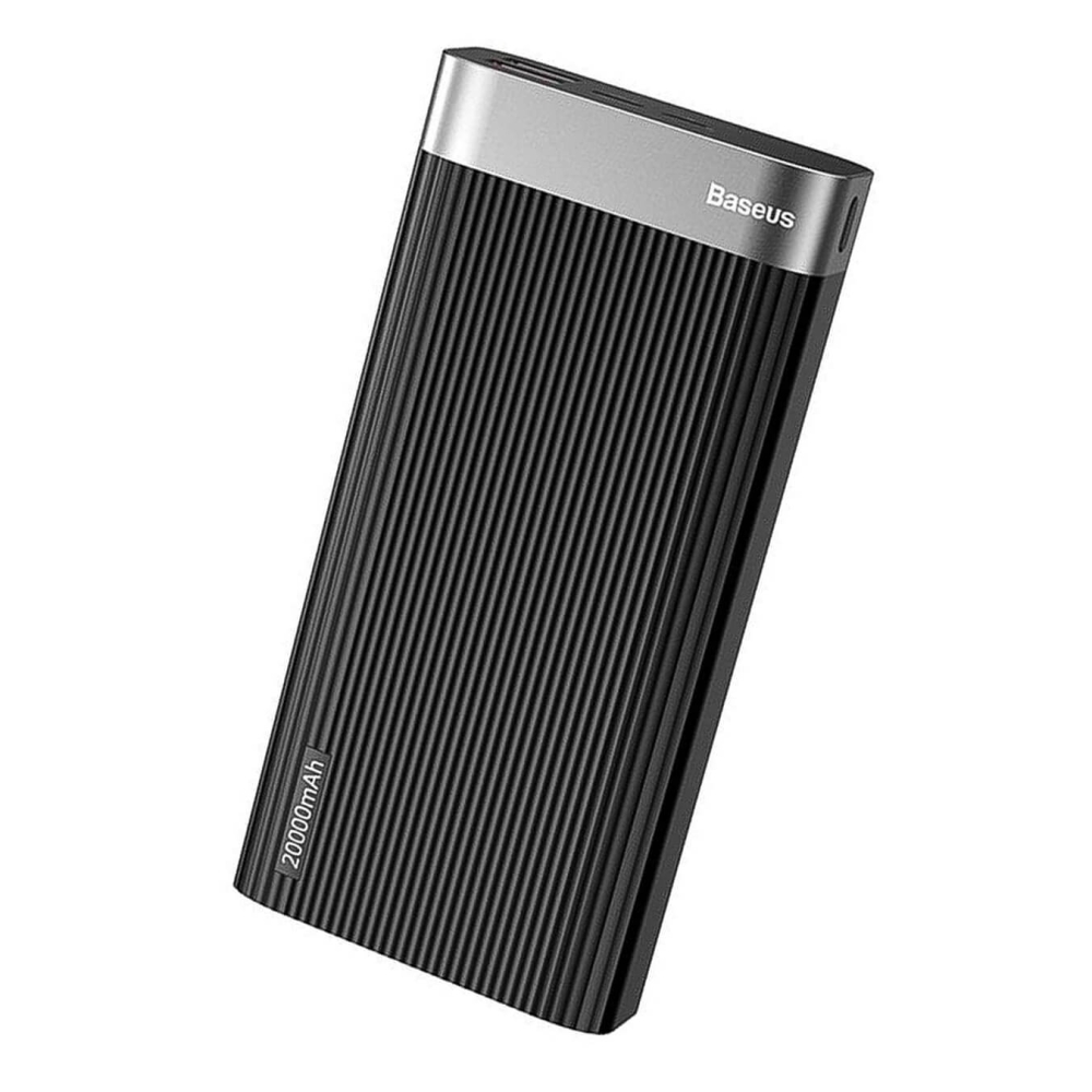 Powerbank paralelo con 20000mAh, QC 3.0, Power Delivery 3.0 18W-Negro