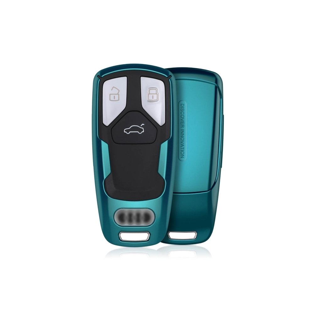 Audi A4L, A4, A5, TT RS, TT, TTS Car Key Case Cover-Green