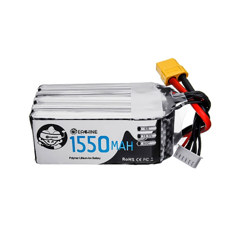Batteria Lipo EW FPV Racing Drohne 5S 18,5 V 1550 mAh 80C XT60