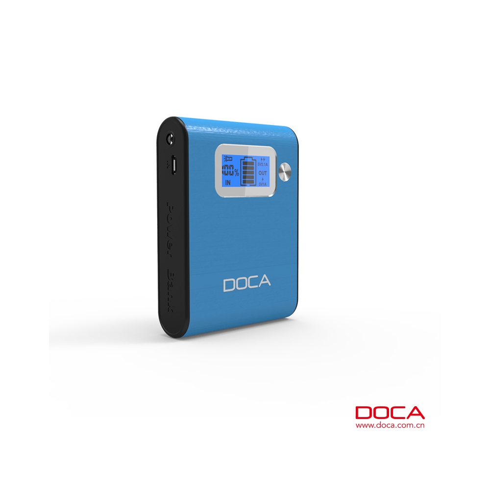 Banco de energía DOCA D565 con 8400mAh-Azul