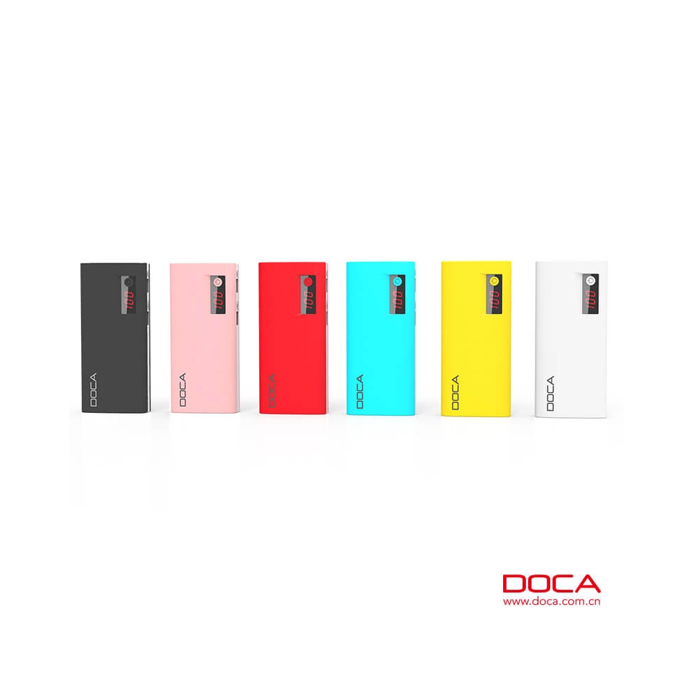 DOCA D566B 13,000mAh power bank with LCD display