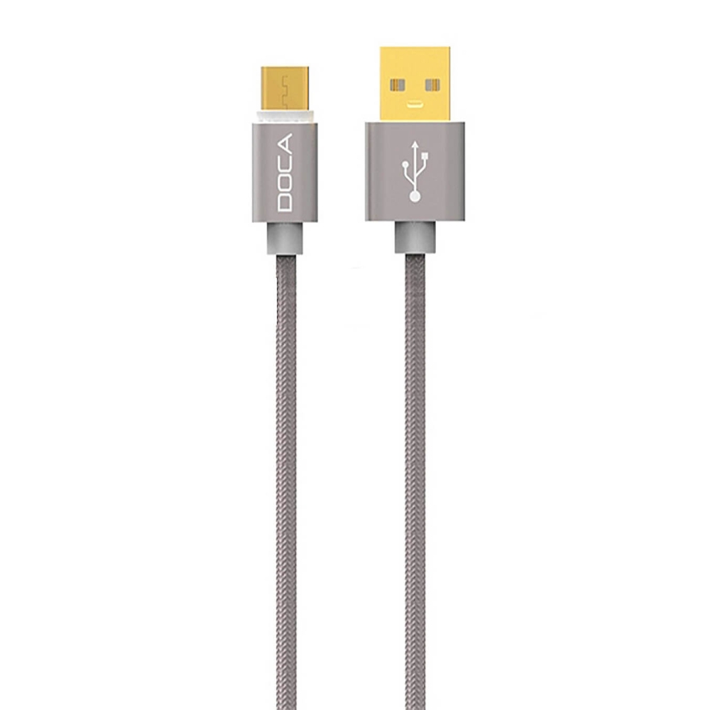 Android Doca Kabel USB Till Typ-C 1m 2.4A Datenkabel -Grå