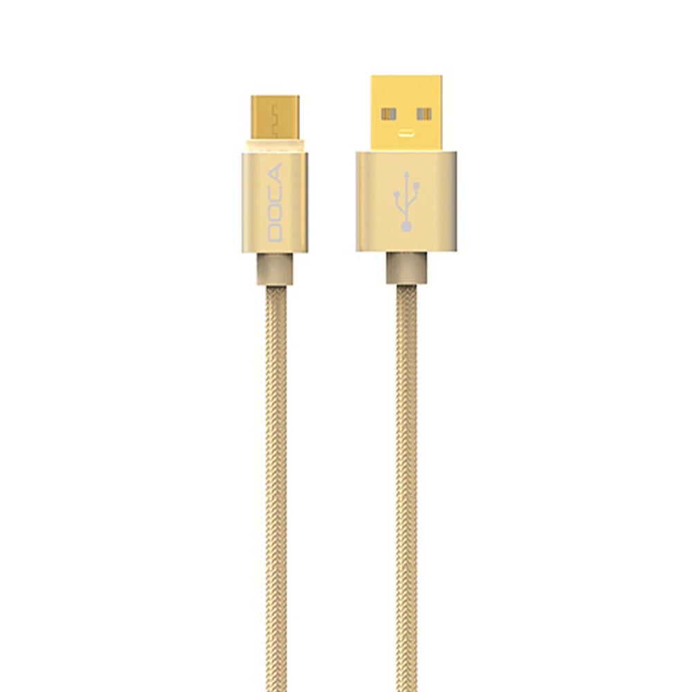 Android Doca Cable USB a tipo C 1m 2.4A Cable de datos -Oro