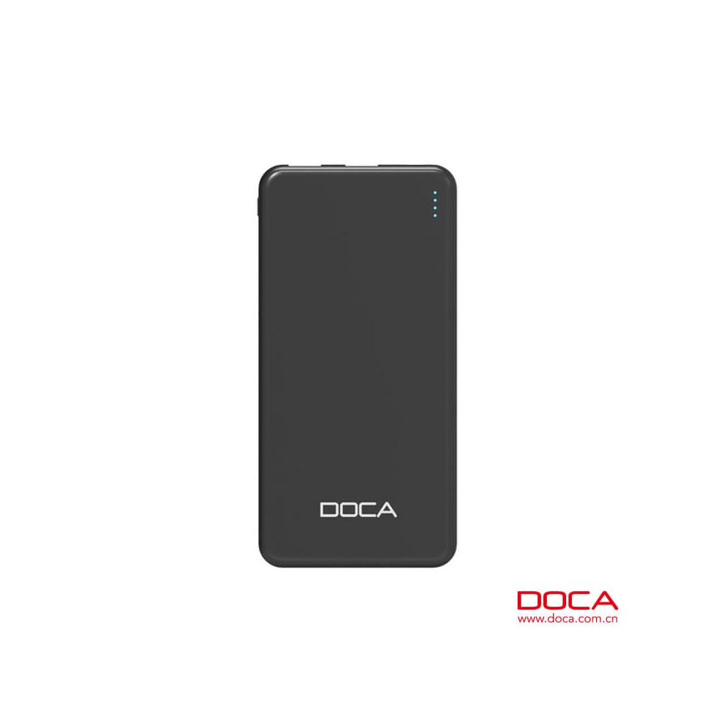DOCA D607 10.000mAh Powerbank Ultradünn-Negro