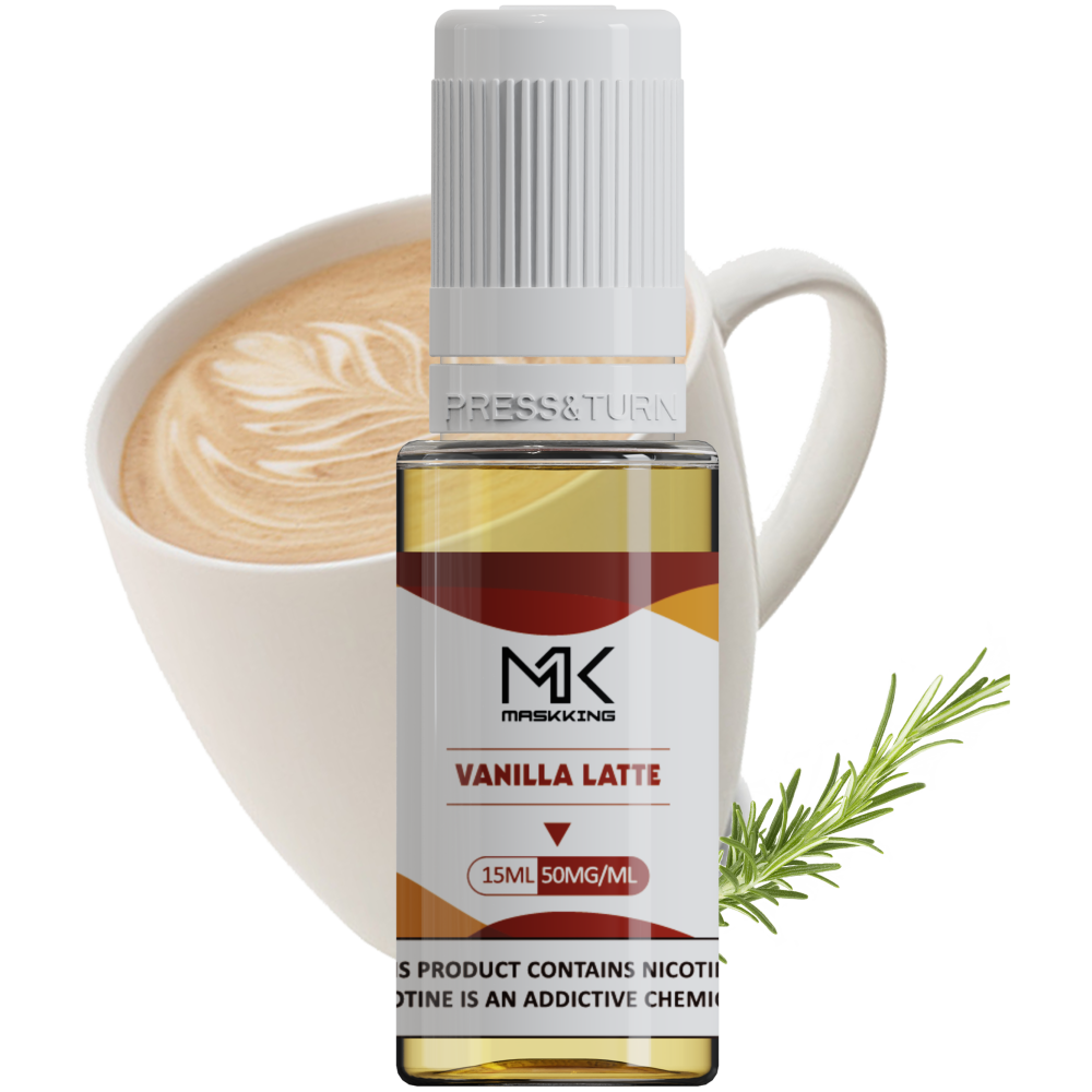 Prémiové e-liquid 15ml lahvičky na e-cigaretu 2% nikotin vanilkové latte