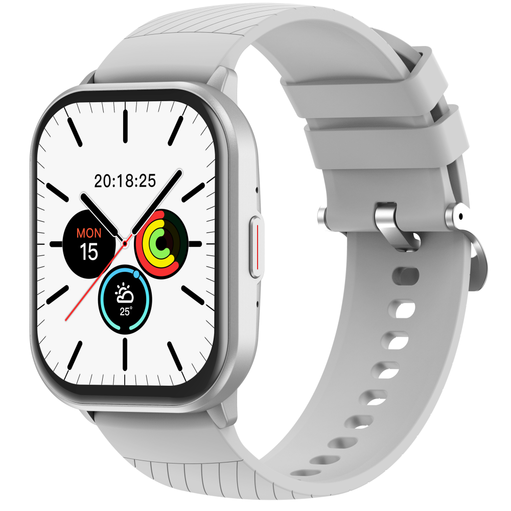 Reloj inteligente híbrido de moda para hombres y mujeres con rastreador de actividad VS02-Plata