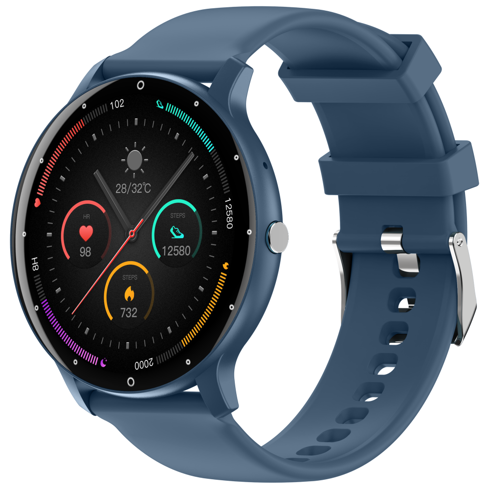 Mode Hybrid Smart Watch Mænd Kvinder Activity Tracker-Blå