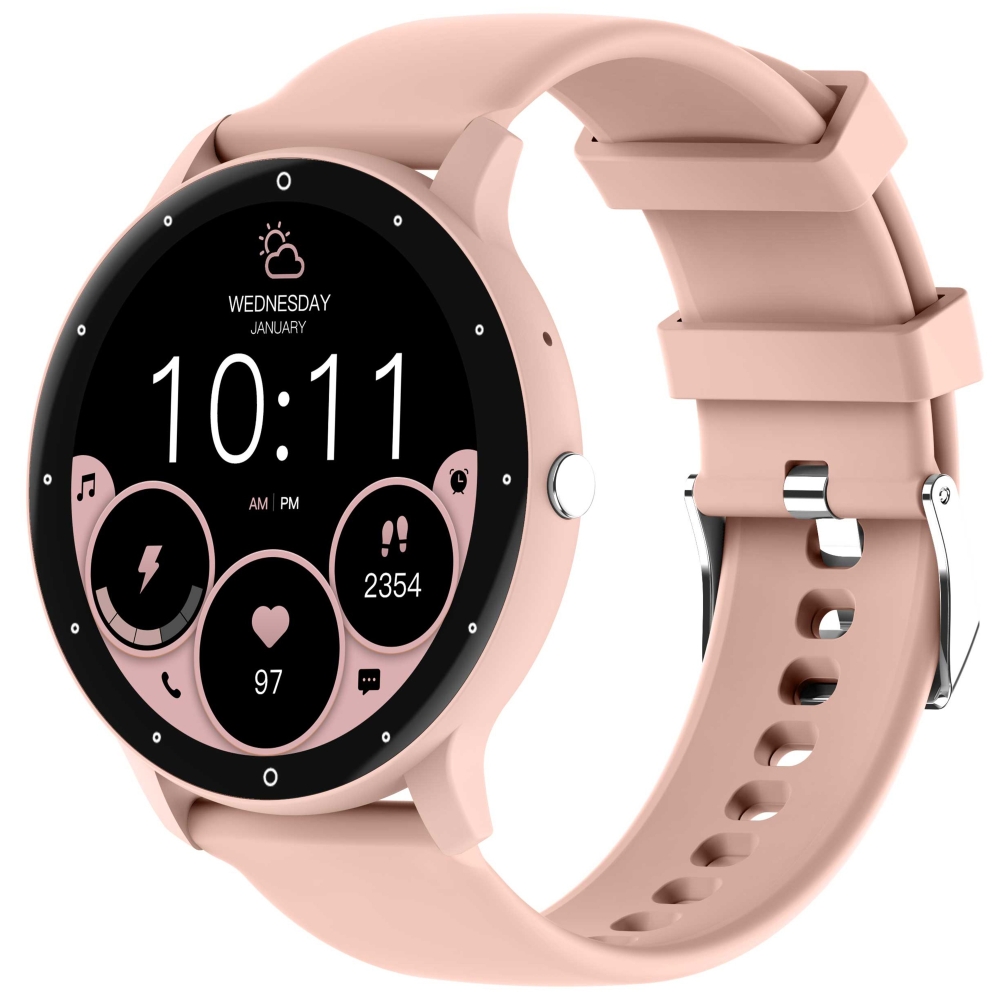 Mode Hybrid Smart Watch Herr Dam Activity Tracker-Rosa
