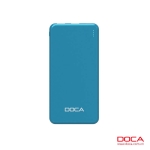 DOCA D607 10.000mAh Powerbank Ultradünn-Blue