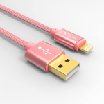 Apple iPhone Doca Cable Lightning 1m 2.4A-Rosa