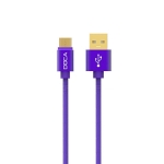 Android Doca Kabel USB Till Typ-C 1m 2.4A Datenkabel -Violet
