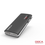 DOCA D566B 13.000mAh powerbank met LCD-display-Zwart