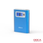 DOCA D568 10400mAh powerbank med LCD-display-Blå